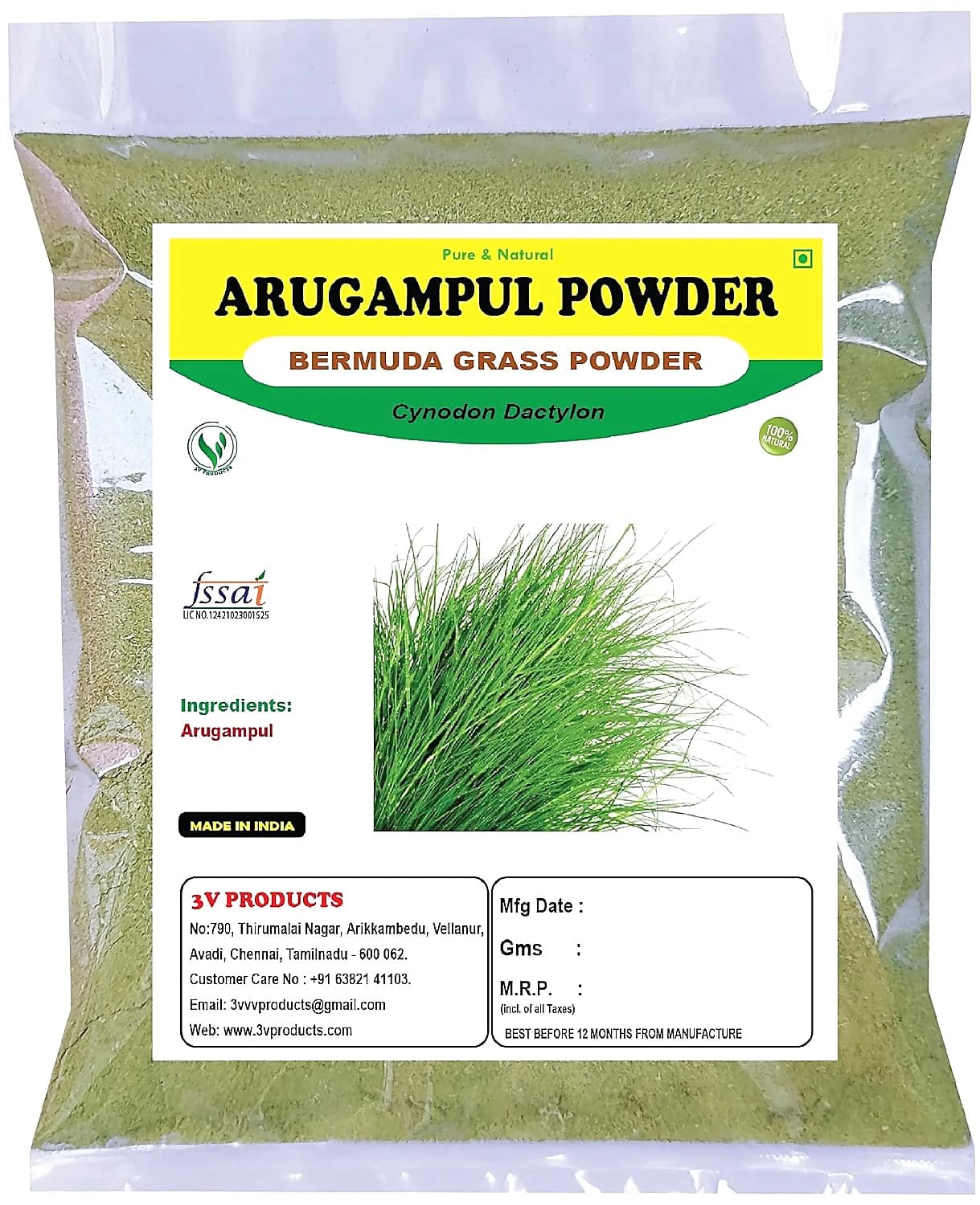 3V Products Arugampul Powder