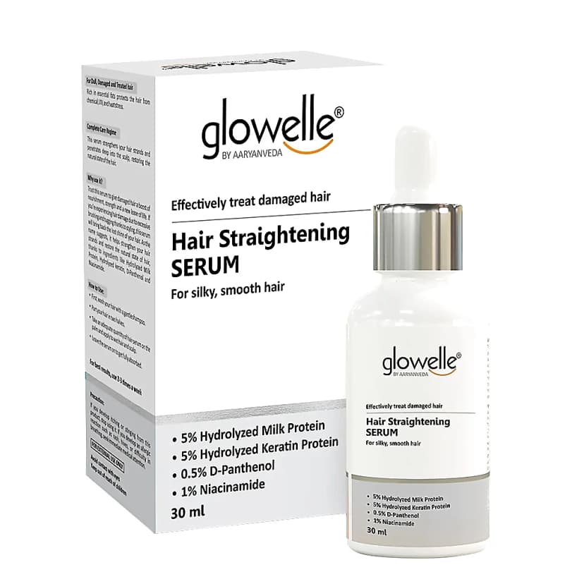 Aaryanveda Glowelle Hair Straightening Serum