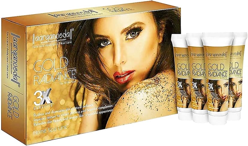 AaryanVeda Gold Radiance Home Spa Facial Kit