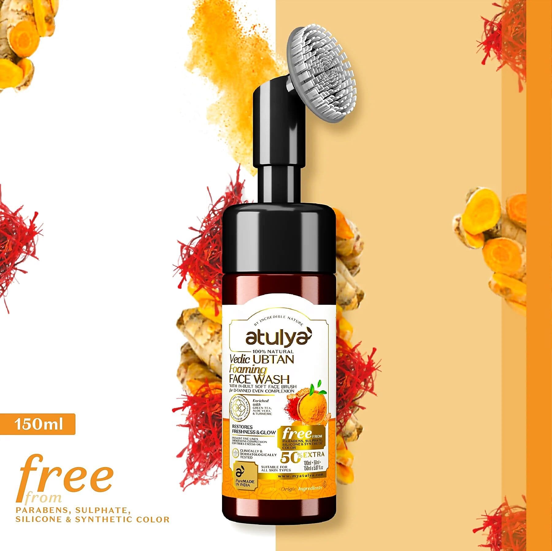 Atulya Vedic Ubtan Foaming Face wash