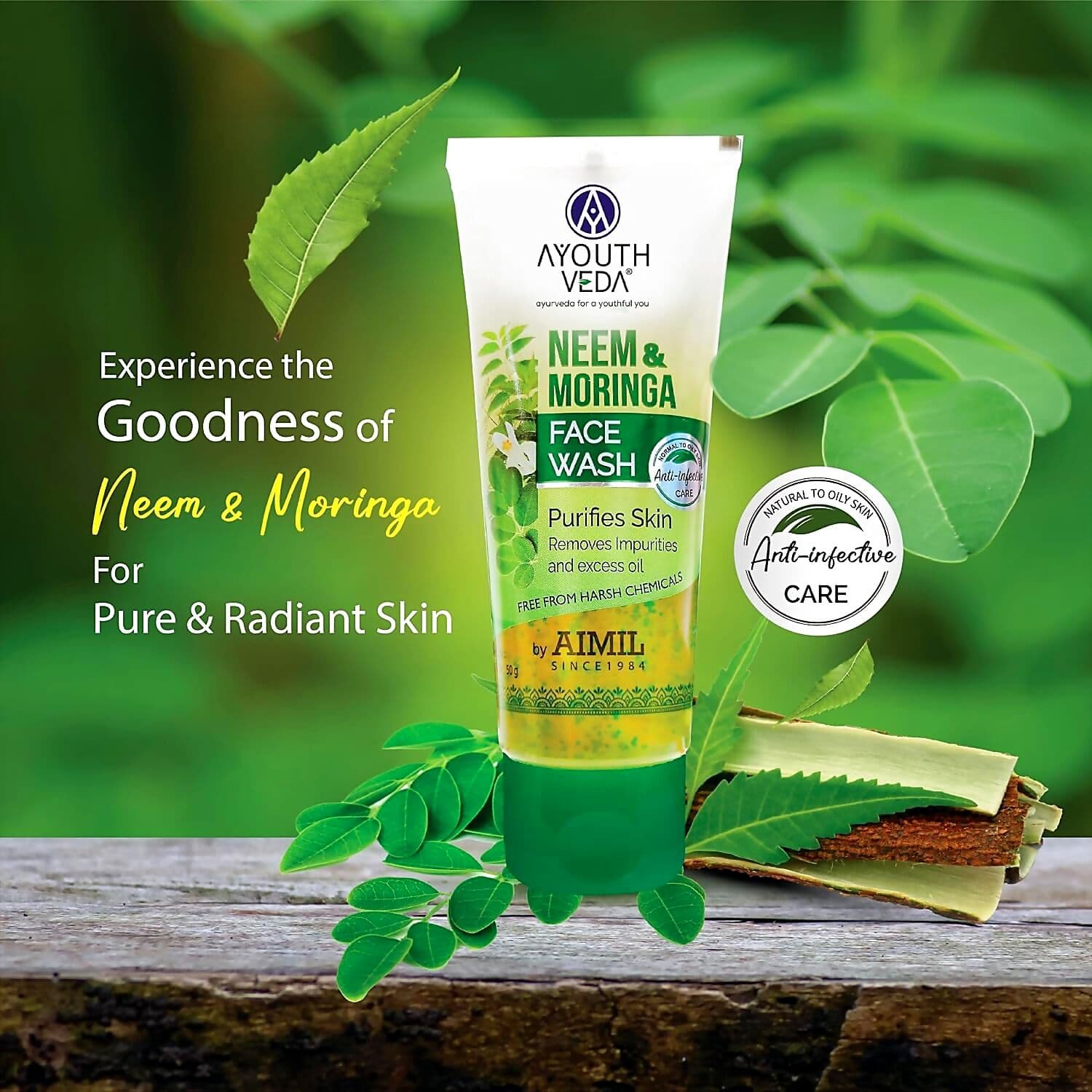 Ayouthveda Neem and Moringa Face Wash