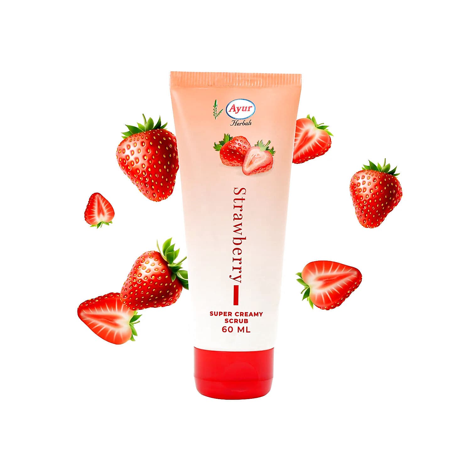 Ayur Herbals Strawberry Super Creamy Scrub 