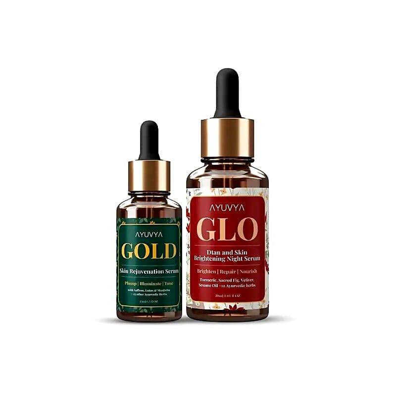 Ayuvya Glo and Gold Serum Combo Pack