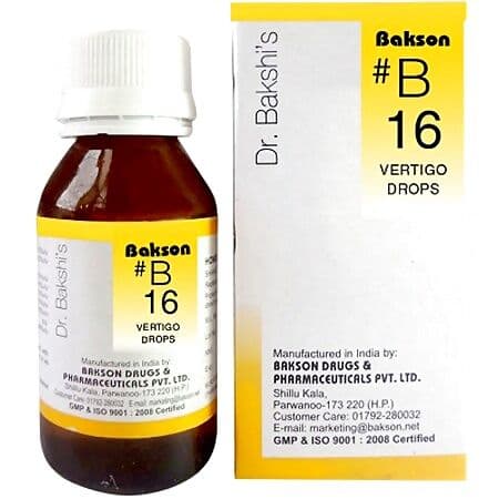 Bakson B16 Vertigo Drops