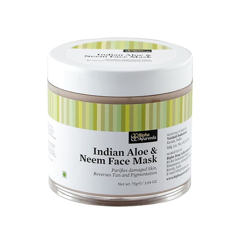 Bipha Ayurveda Indian Aloe Neem Face Mask