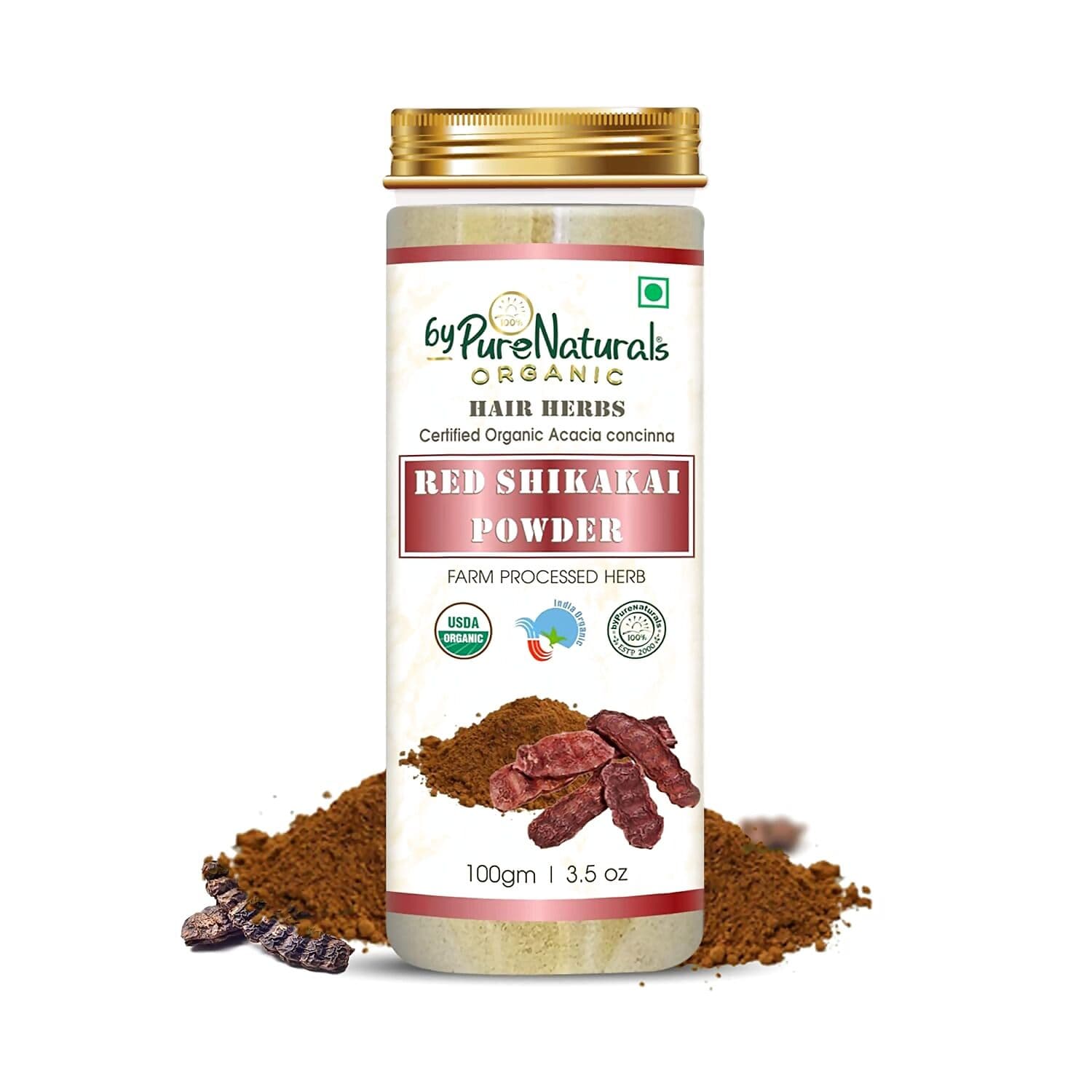 Bypurenaturals Red Shikakai Powder