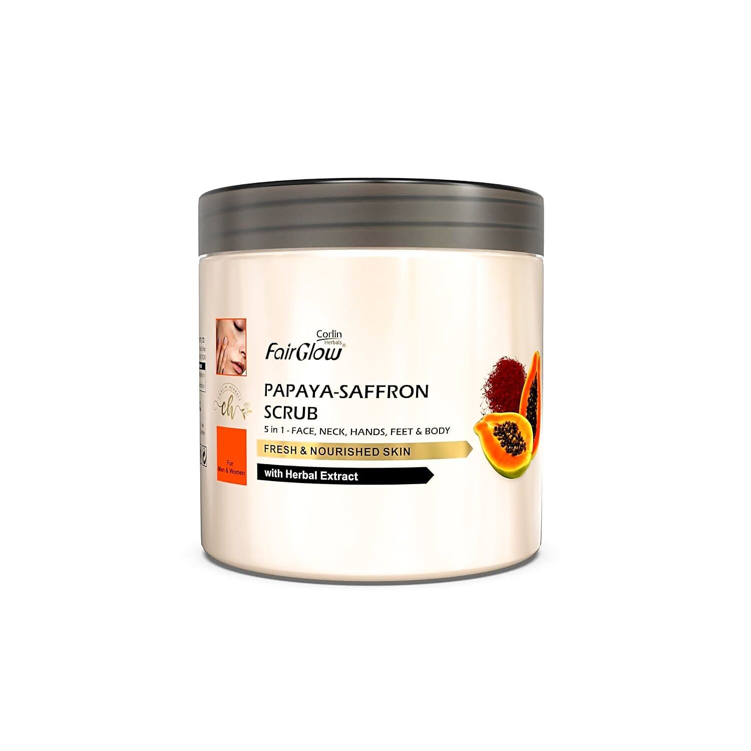 Corlin Herbals Papaya Saffron Scrub