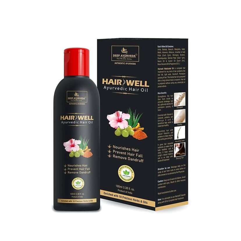 Deep Ayurveda Hairwell Ayurvedic Hair Oil
