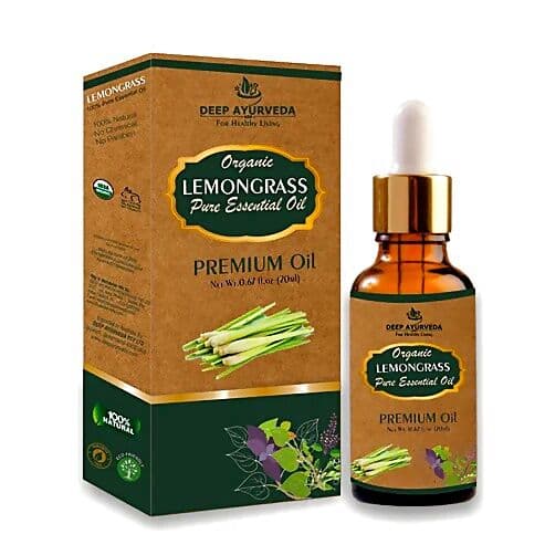 Deep Ayurveda Lemongrass Pure Essential Oil 