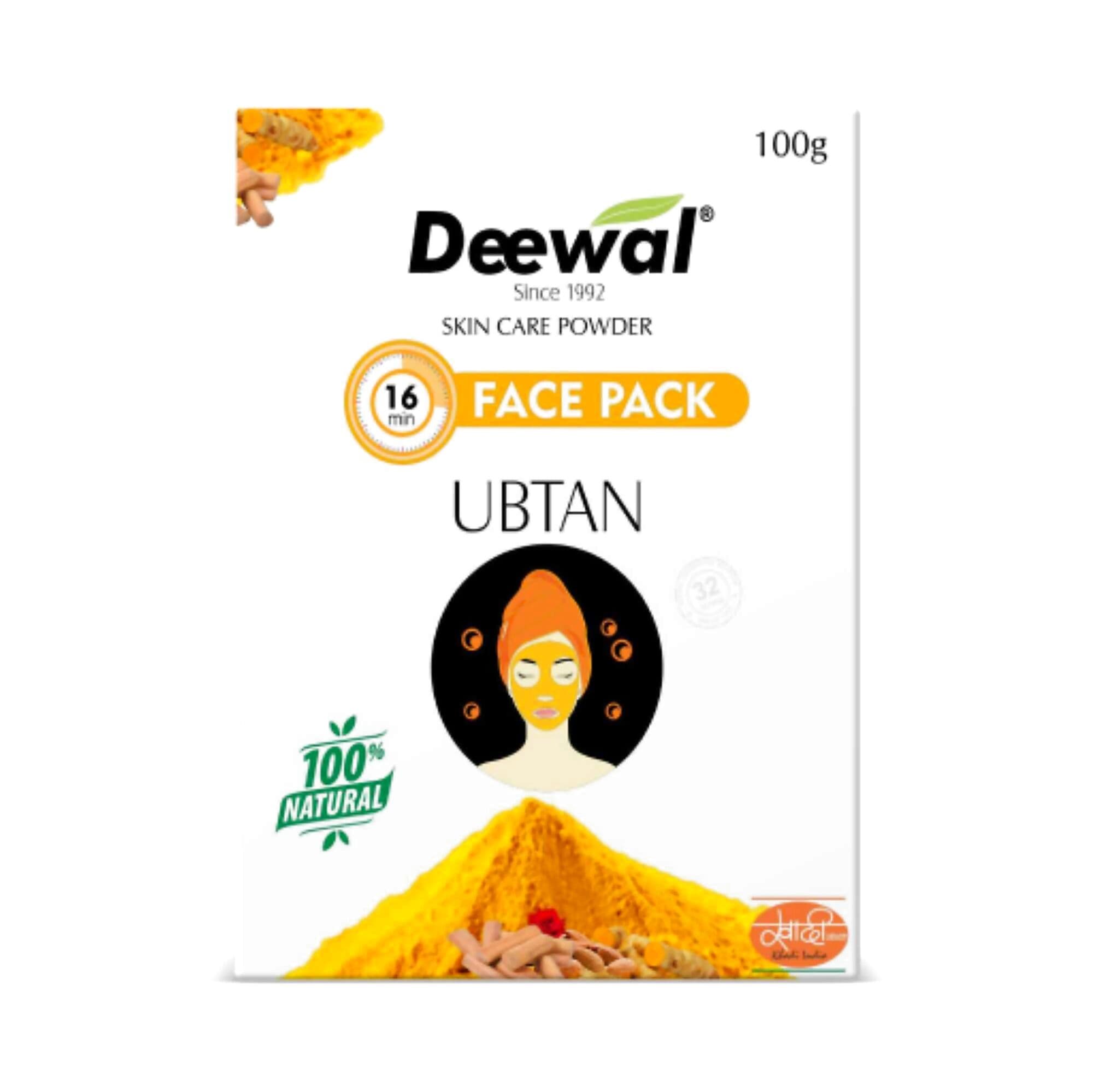 Deewal Herbal Ubtan Face Pack for men women