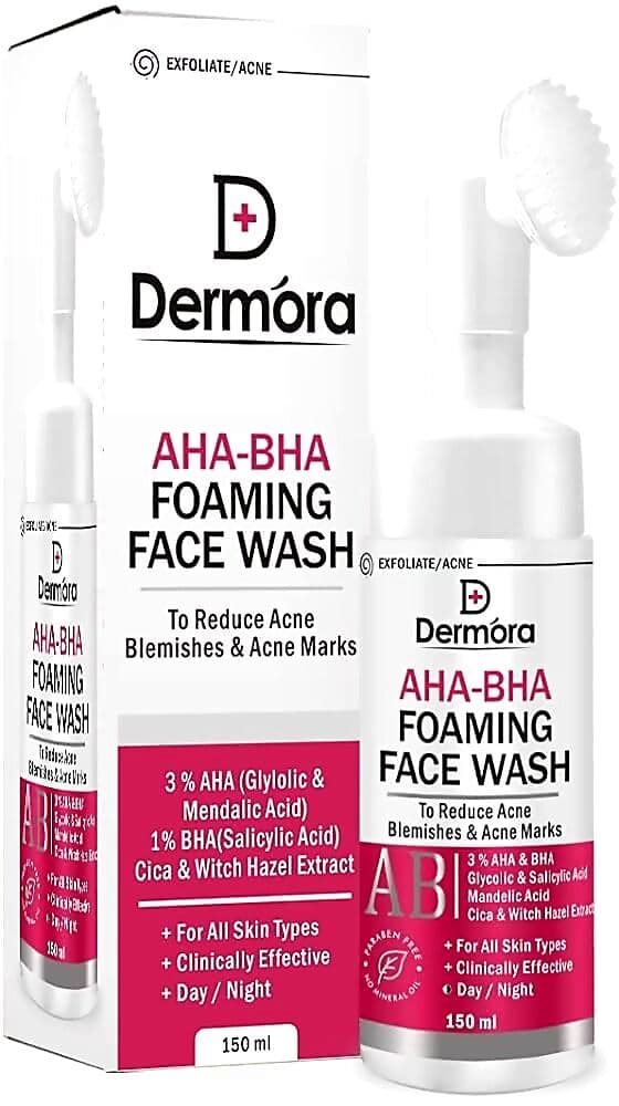 Dermora AHA BHA Foaming Face wash