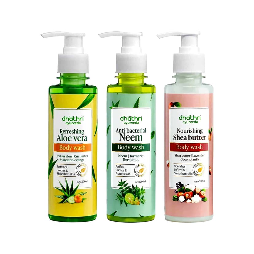 Dhathri Ayurveda 3 in 1 Body Wash Combo