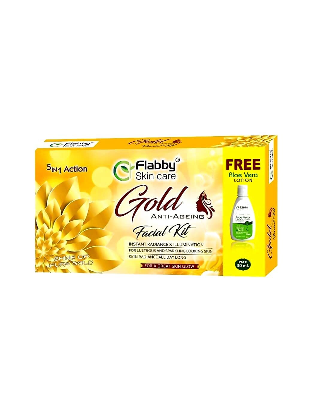 Flabby Skin Care Gold Facial Kit