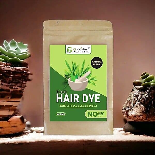 G Krishna Naturals Natural Hair Dye Black