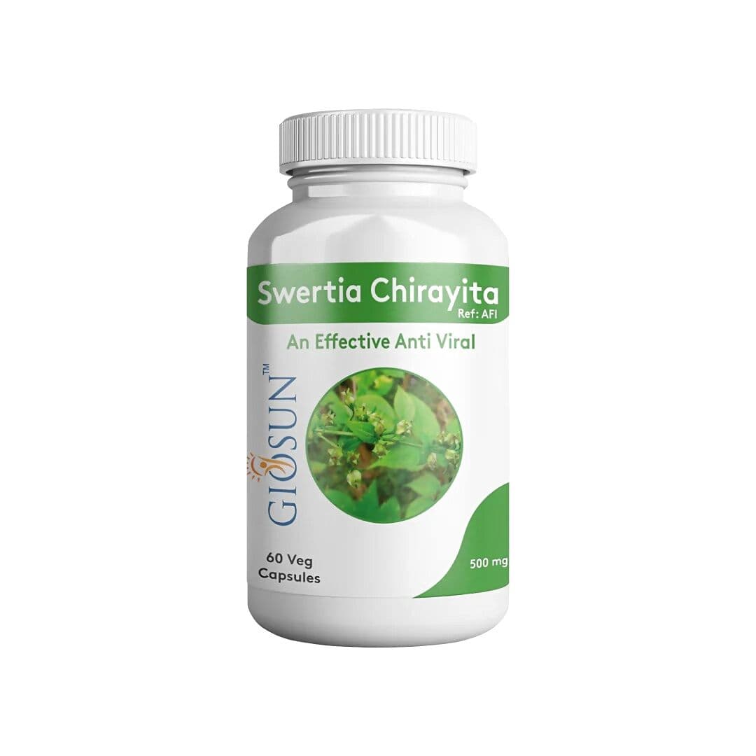 Giosun Swertia Chirayita 500Mg Veg Capsule