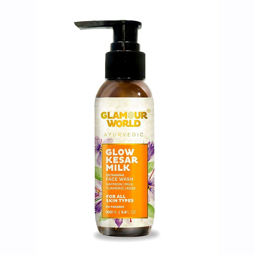 Glamour World Glow Kesar Milk Face Wash