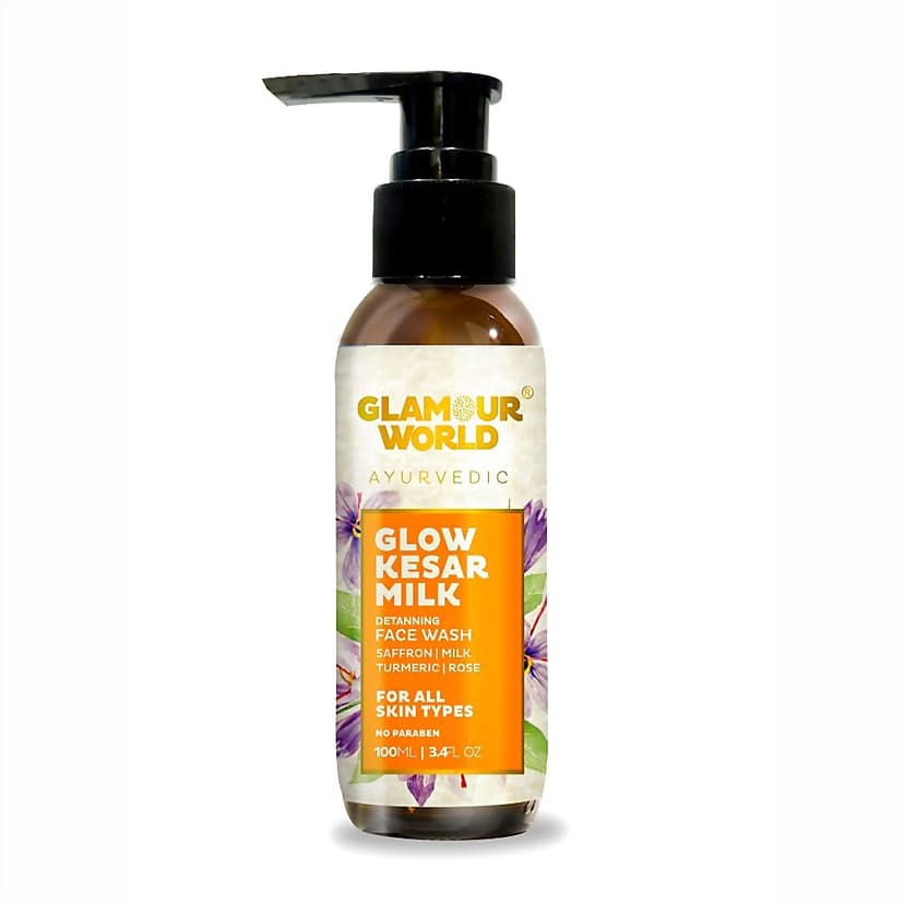 Glamour World Glow Kesar Milk Face Wash