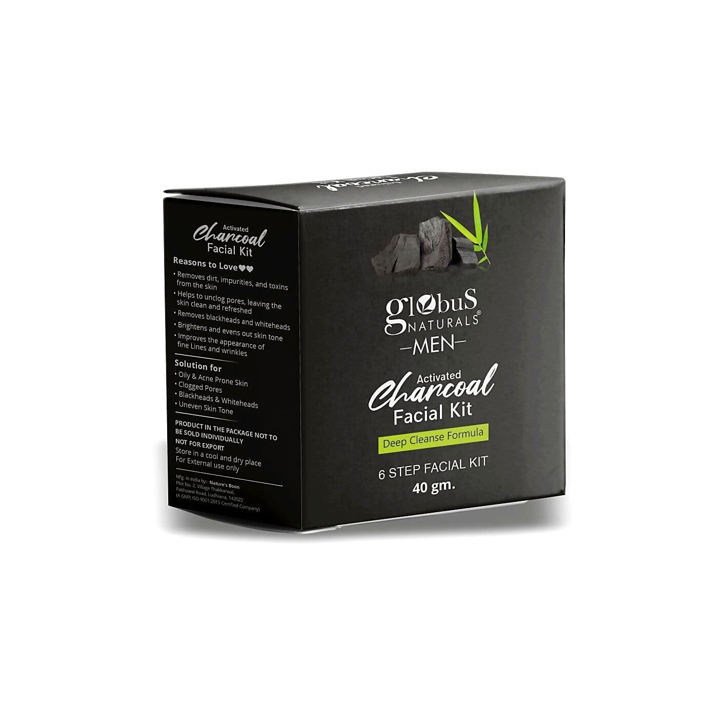 Globus Naturals Charcoal Facial Kit