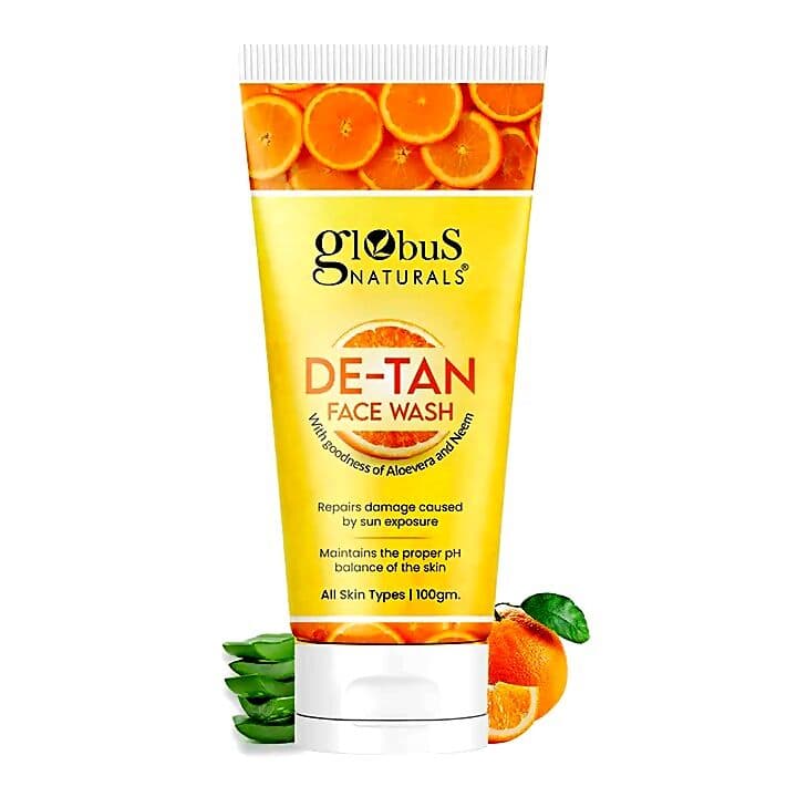 Globus Naturals De Tan Face Wash