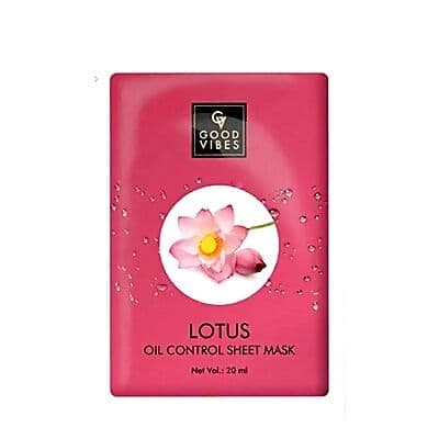 Good Vibes Oil Control Sheet Mask Lotus
