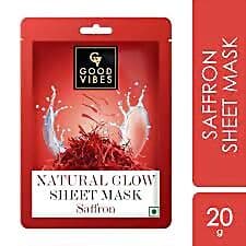 Good Vibes Saffron Natural Glow Sheet Mask