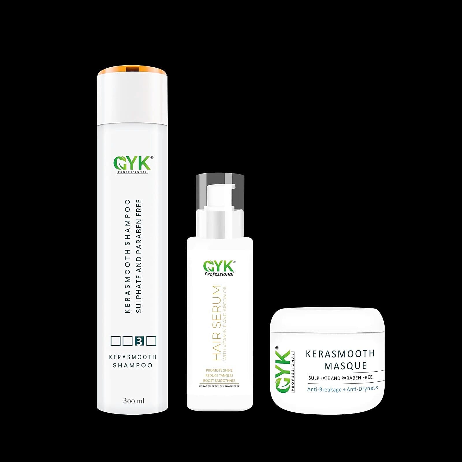GYK Professionals Kerasmooth Hair Trio Pack