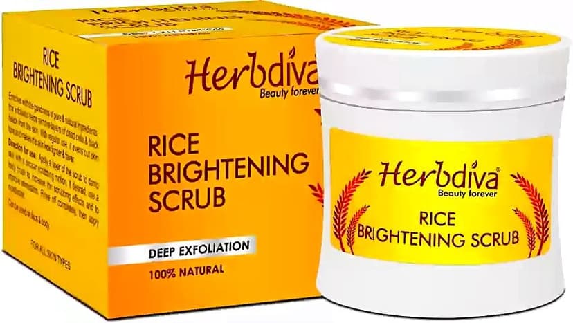 Herbdiva Rice Brightening Scrub