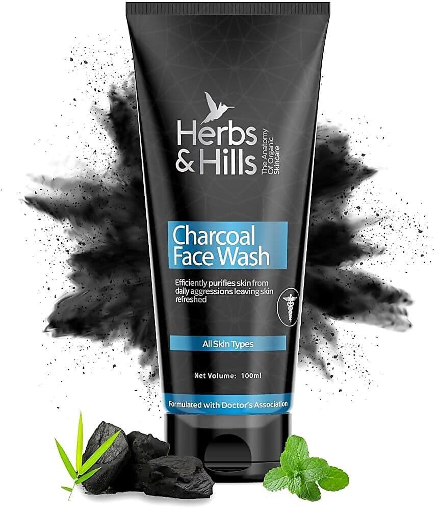 Herbs And Hills Charcoal Face Wash