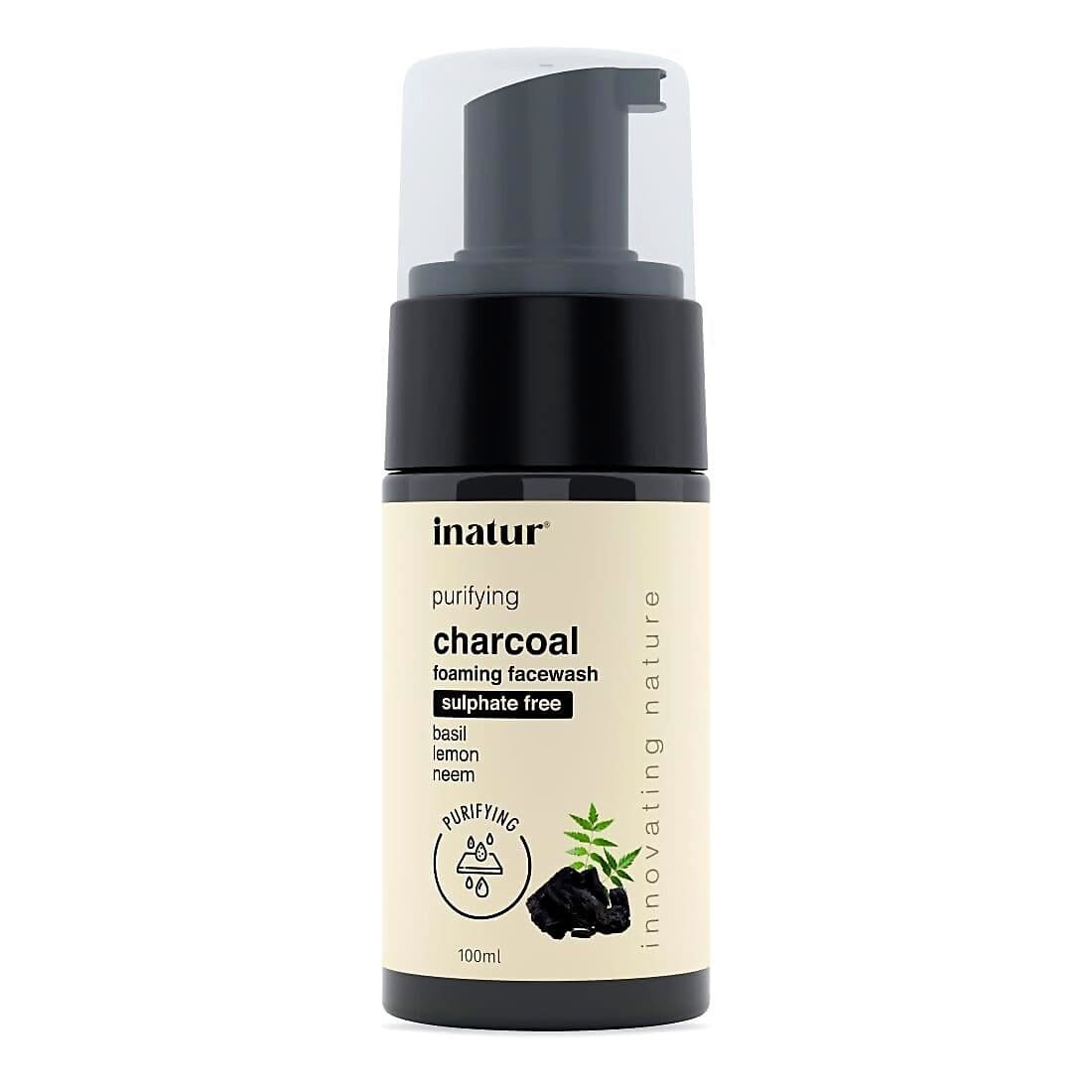 Inatur Charcoal Foaming Face Wash