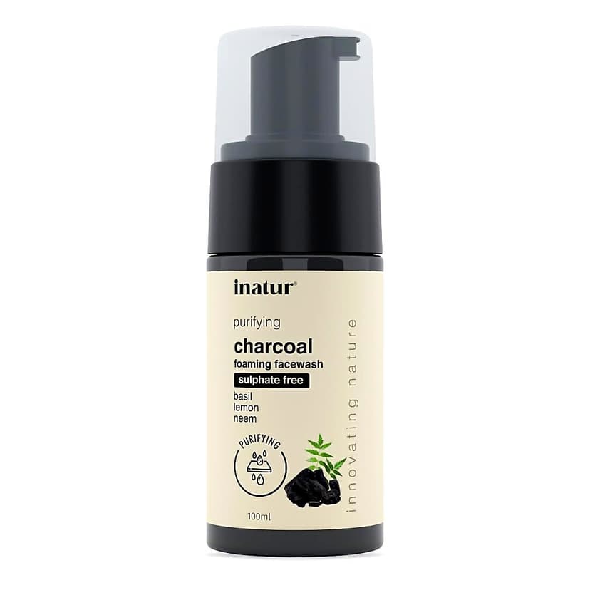 Inatur Charcoal Foaming Face Wash