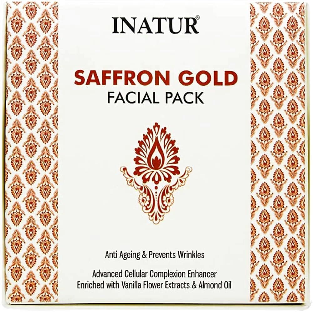 Inatur Saffron Gold Facial Pack