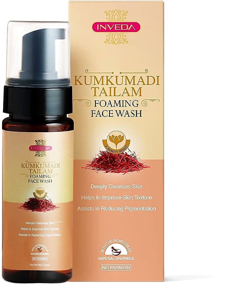 Inveda Kumkumadi Tailam Foaming Face wash