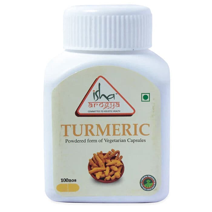 Isha Life Turmeric Powder In Veg Capsules