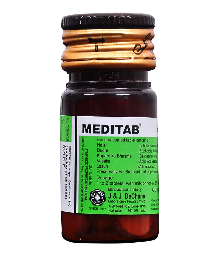 J And J Dechane Ayurvedic Meditab Tablets