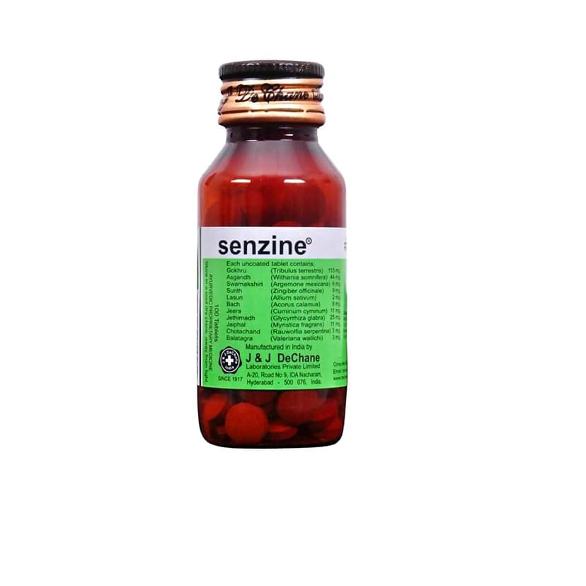 J And J Dechane Ayurvedic Senzine Tablets