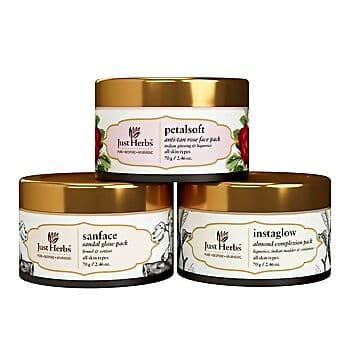 Just Herbs Ayurvedic Face Pack Trio