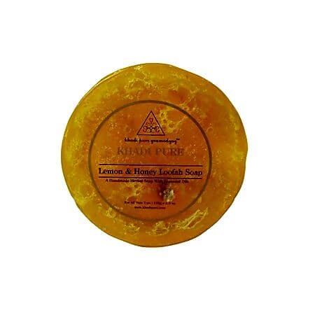 Khadi Lemon And Honey Loofah Soap