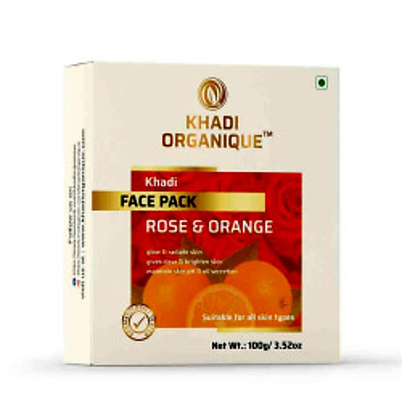 Khadi Organique Rose & Orange Face Pack