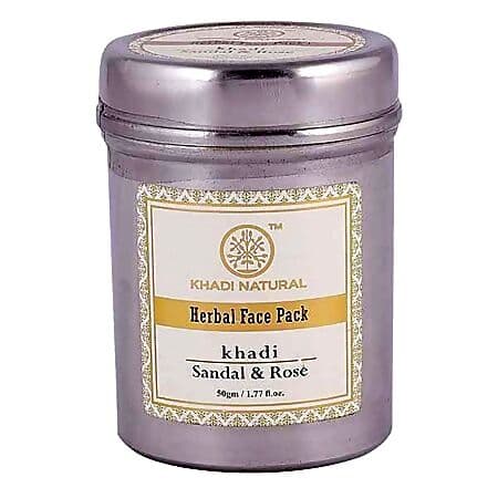 Khadi Sandal And Rose Face Pack