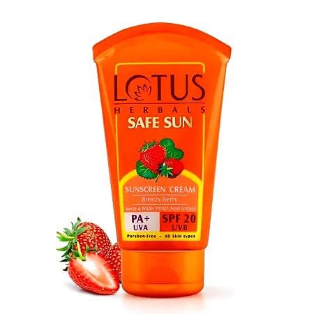 Lotus Herbals Safe Sunscreen Cream PA SPF 20