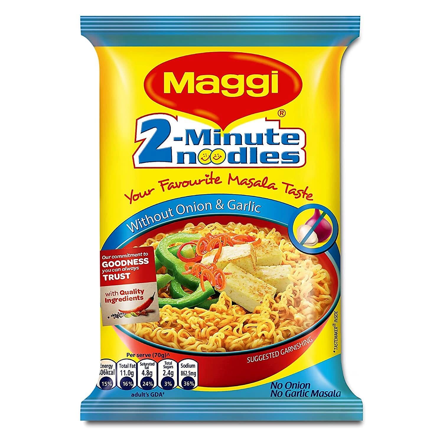 Maggi 2 Minute Noodles No Onion No Garlic 