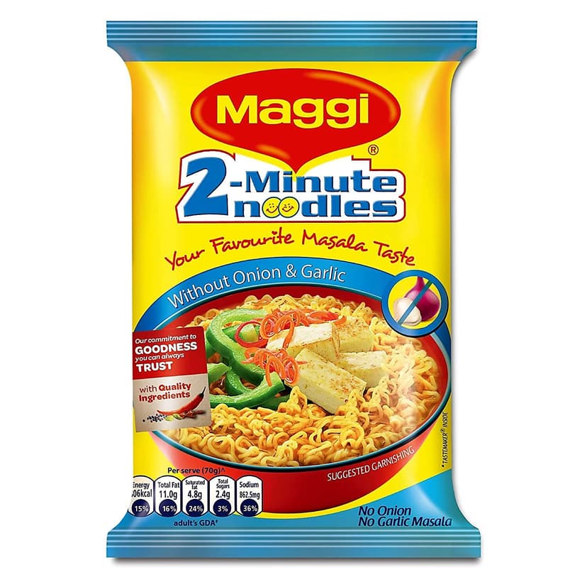 Maggi 2 Minute Noodles No Onion No Garlic 