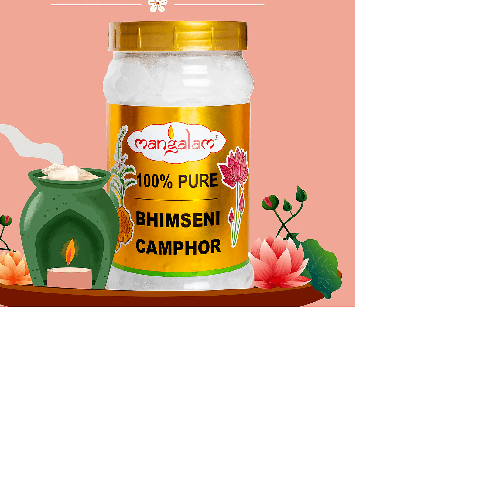 Mangalam Bhimseni Camphor Jar - 500g