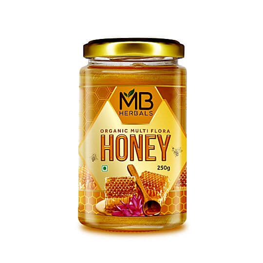 MB Herbals Organic Raw Honey 