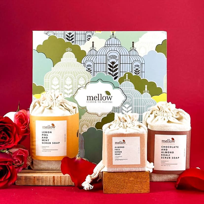 Mellow Luxurious Handmade Soap Trio Gift Box