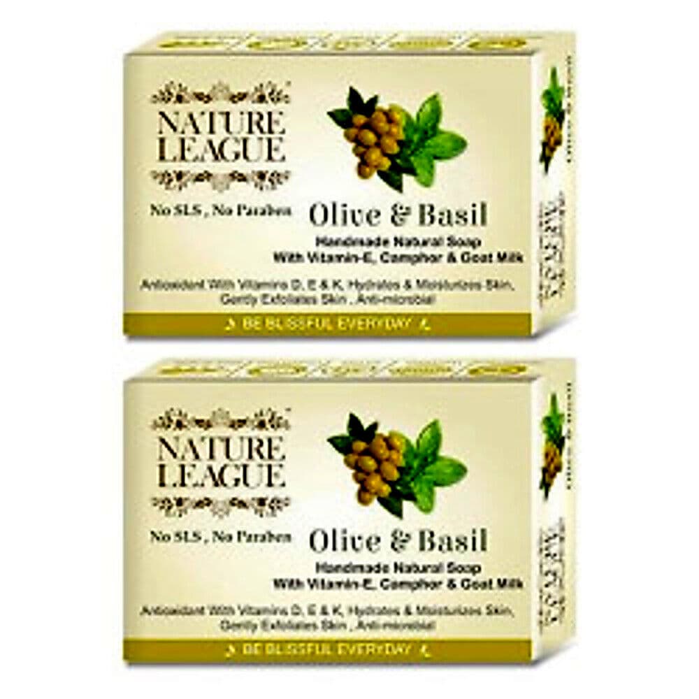 Nature League Olive & Basil Handmade Soap