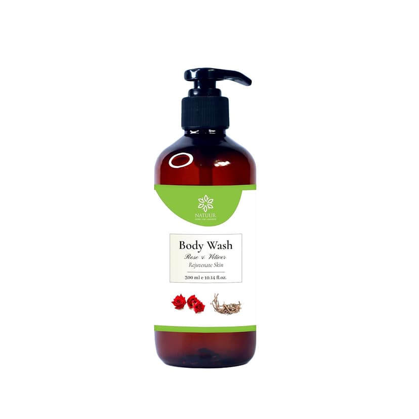 Natuur Rose Body Wash With Vetiver Extract