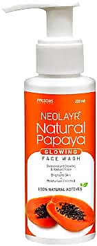 Neolayr Pro Natural Papaya Glowing Face Wash