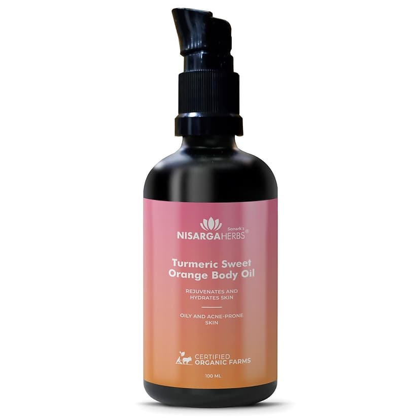 Nisarga Herbs Turmeric Sweet Orange Body Oil 