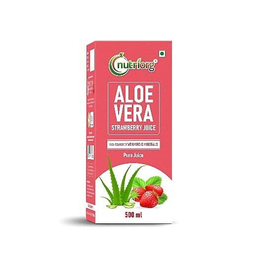 Nutriorg Aloe Vera Strawberry Juice
